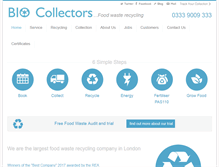 Tablet Screenshot of biocollectors.com